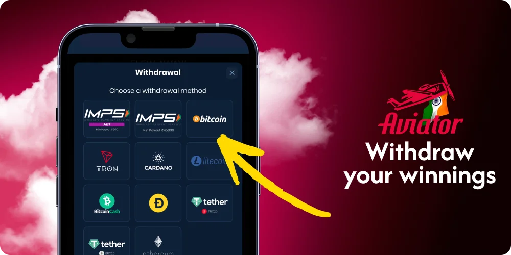 Withdraw winnings Aviator App